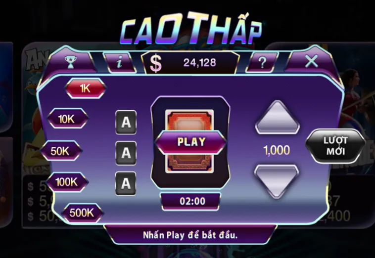 Minigame Cao Thấp Tại 789Club Đỉnh Cao Giải Trí Với Những Ván Cược Hồi Hộp