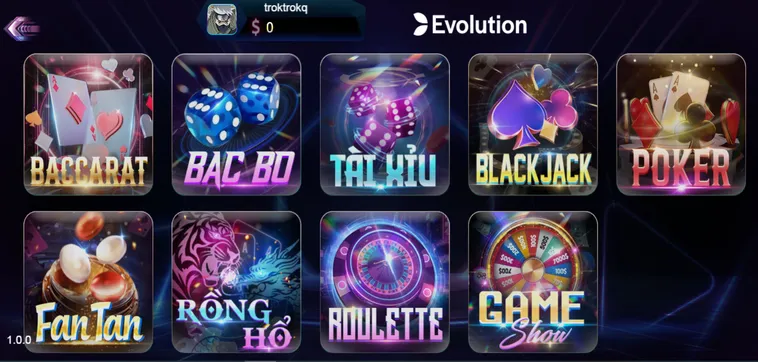 Khám Phá Sảnh Evolution Live Tại 789Club Đẳng Cấp Quốc Tế