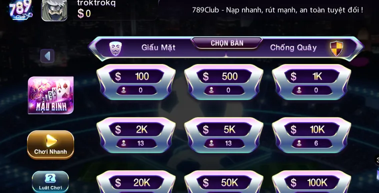Mậu Binh Tại 789Club Sảnh Cược Đỉnh Cao Cho Cộng Đồng Game Thủ Đam Mê Sắp Xếp