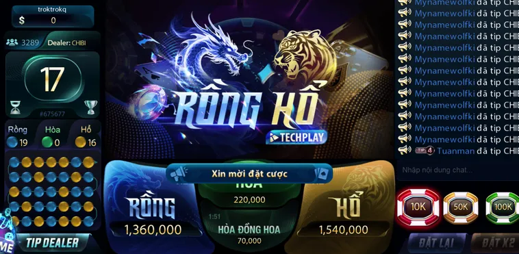 Khám Phá Thế Giới Rồng Hổ Casino Tại 789Club Đỉnh Cao Hấp Dẫn Nghẹt Thở