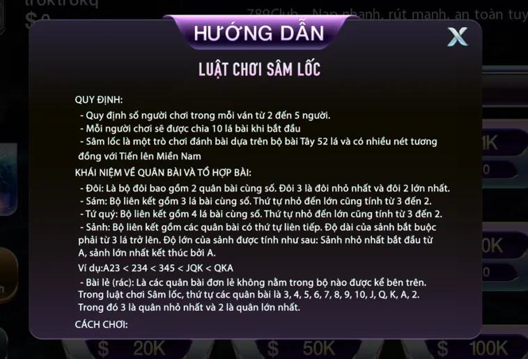 Sâm Tại 789Club Sảnh Cược Đỉnh Cao Cho Cộng Đồng Game Thủ Đam Mê Số Học