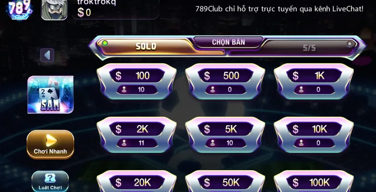 Sâm Tại 789Club Sảnh Cược Đỉnh Cao Cho Cộng Đồng Game Thủ Đam Mê Số Học