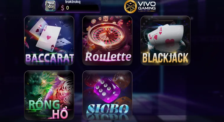 Vivo Gaming Live Tại 789Club Đỉnh Cao Sòng Bài Trực Tuyến Đầy Hấp Dẫn